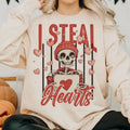 I Steal Hearts Skeleton Valentine Love Valentine Retro Valentine T-Shirts, Hoodie, Sweatshirt - T-Shirt, Sweatshirt, Hoodie