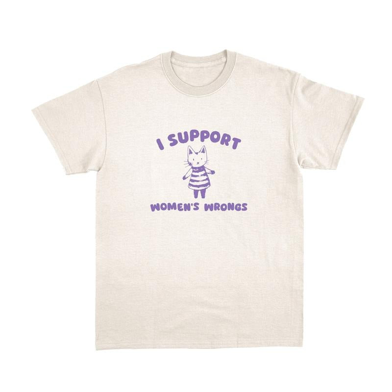 I Support Wrongs Shirt Retro Cartoon Funny Vintage Drawing T-Shirts, Hoodie, Sweatshirt - T-Shirt, Sweatshirt, Hoodie