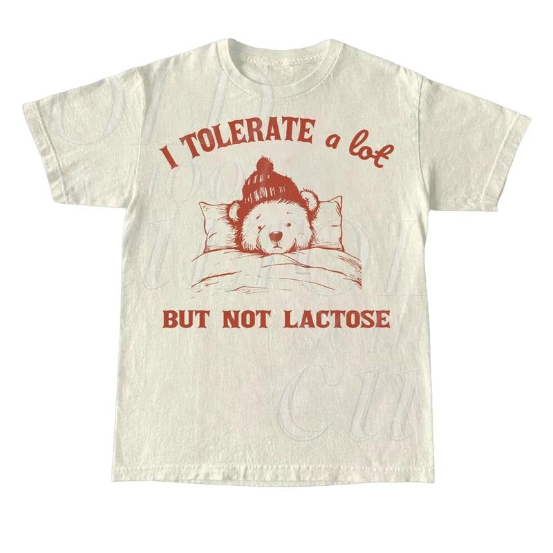I Tolerate Lot But Not Lactose Retro 90s Shirt Vintage Lactose Intolerant Tummy Ache Funny Saying Shirt Milk Shirt Funny Cow T-Shirts, Hoodie, Sweatshirt - T-Shirt, Sweatshirt, Hoodie