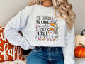I Used Care But I Take Pill That Boho Skeleton Mental Health Awareness Fun & Fall Pumpkin Latte T-Shirts, Hoodie, Sweatshirt - T-Shirt, Sweatshirt, Hoodie