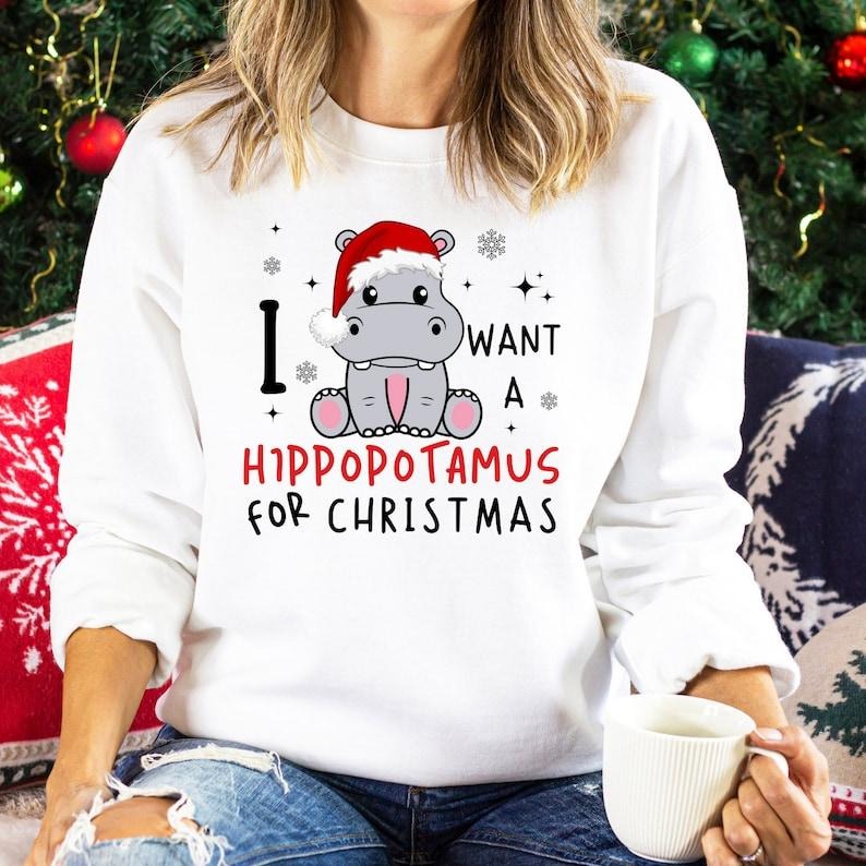 I Want Hippopotamus Hippopotamus Funny ; Cotton Polyester Womenswear Light T-Shirts, Hoodie, Sweatshirt - T-Shirt, Sweatshirt, Hoodie