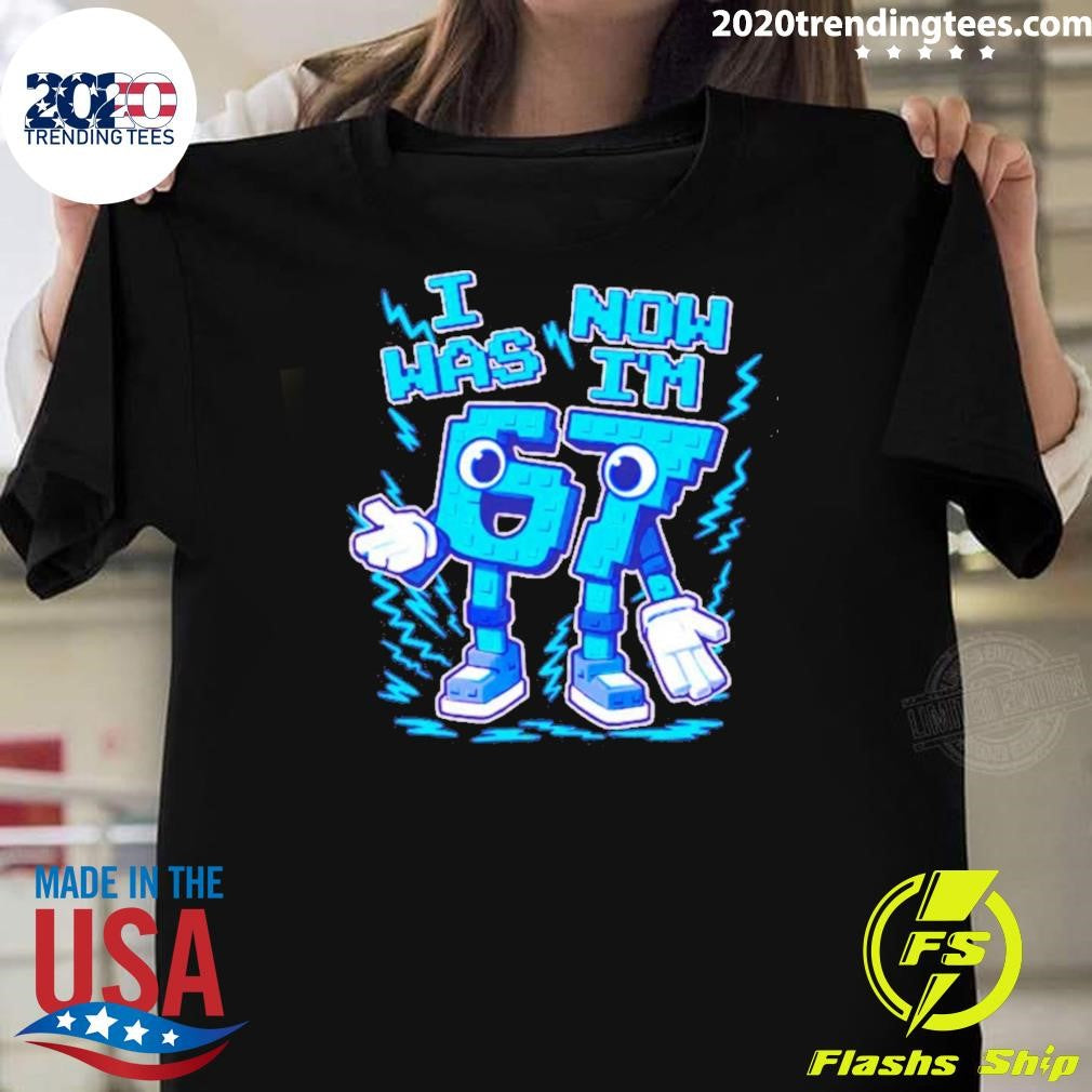 I Was 6 Now Im 7 Six Seven 7 Years Old Birthday Brainrot Shirt Unisex T-shirt, Sweatshirt, Hoodie, Long Sleeve Tee - T-Shirt, Sweatshirt, Hoodie