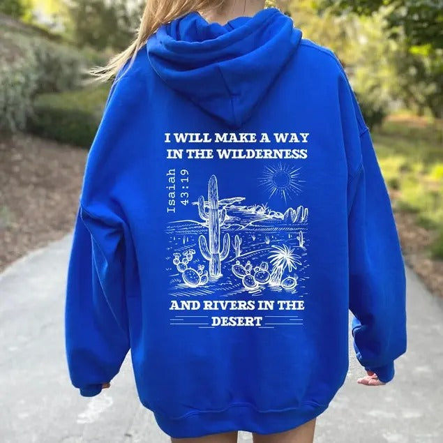 I Will Make Way Wilderness Christian Bible Verse Religious Shirt Christian T-Shirts, Hoodie, Sweatshirt - T-Shirt, Sweatshirt, Hoodie