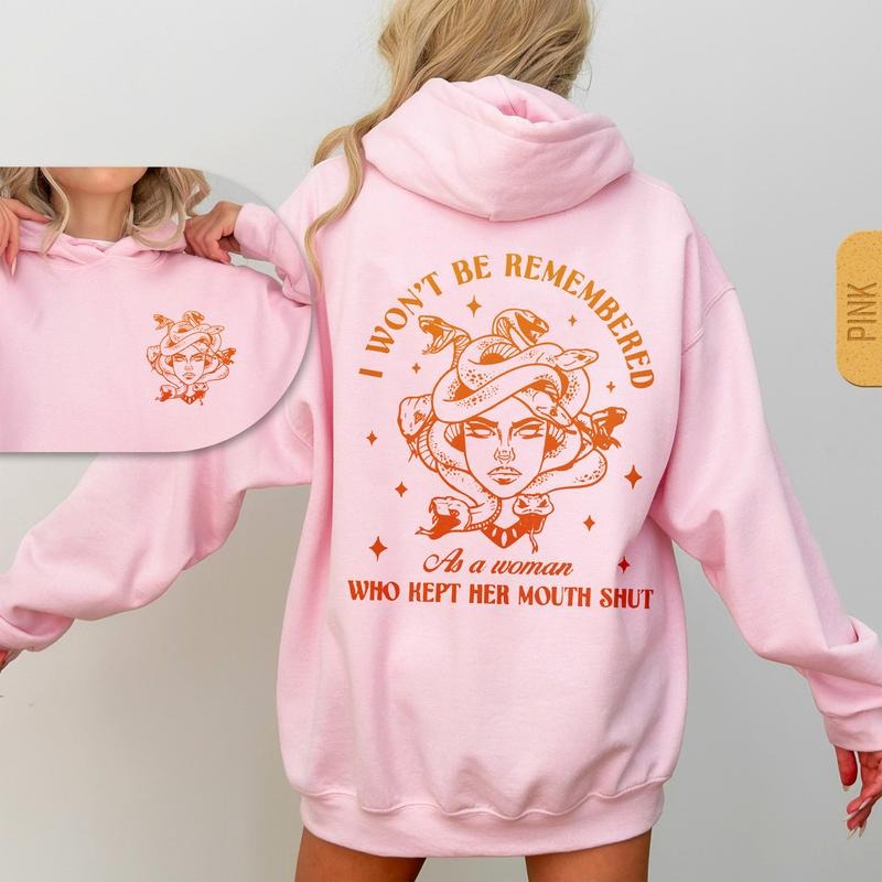 I Won'T Be RemMbered As Woman Who KPt Her MUth Shut Two Sided PowR Shirts Casual Top Womenswear T-Shirts, Hoodie, Sweatshirt - T-Shirt, Sweatshirt, Hoodie