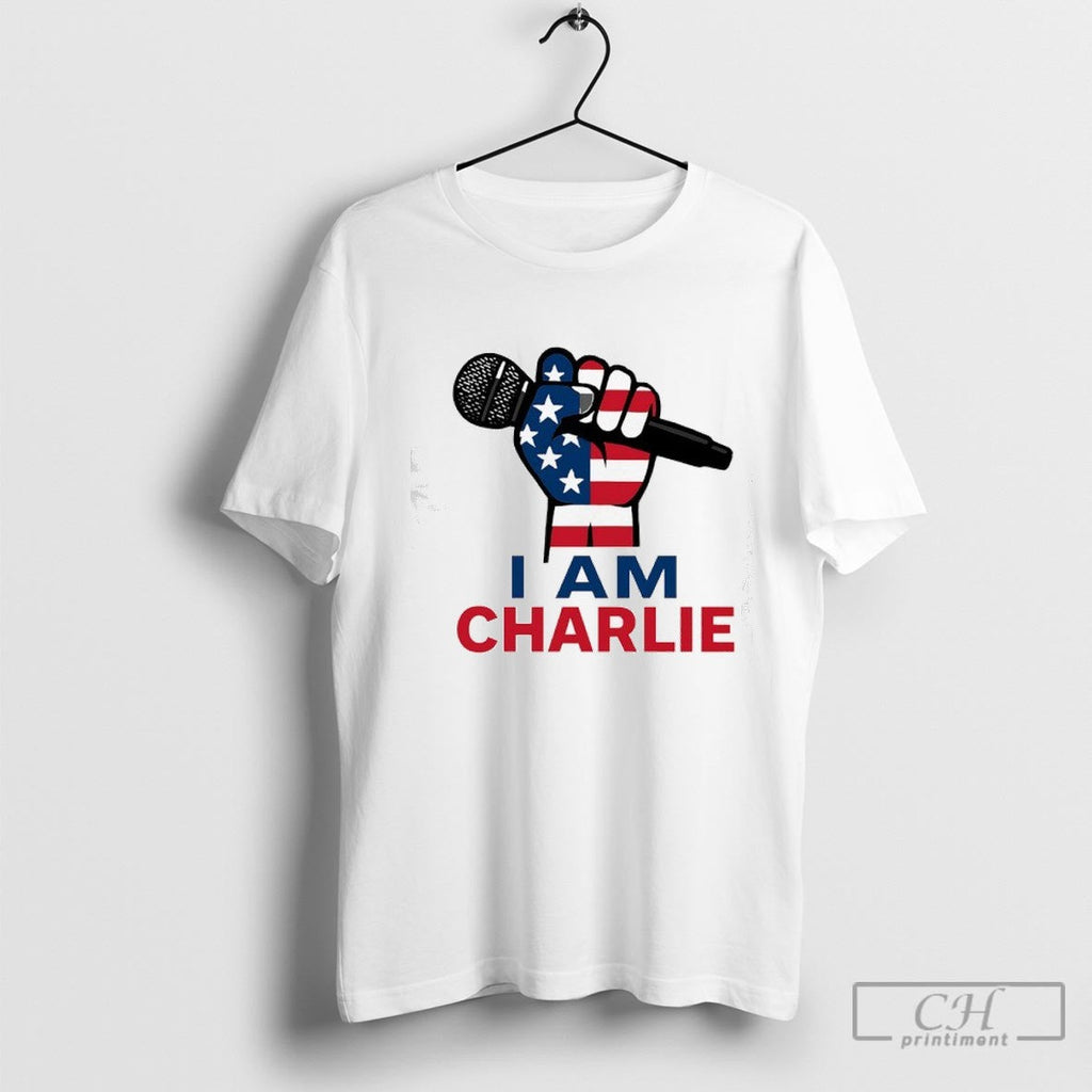 I Am Charlie Kirk Usa Flag Shirt Sweater Unisex T-shirt, Sweatshirt, Hoodie, Long Sleeve Tee - T-Shirt, Sweatshirt, Hoodie