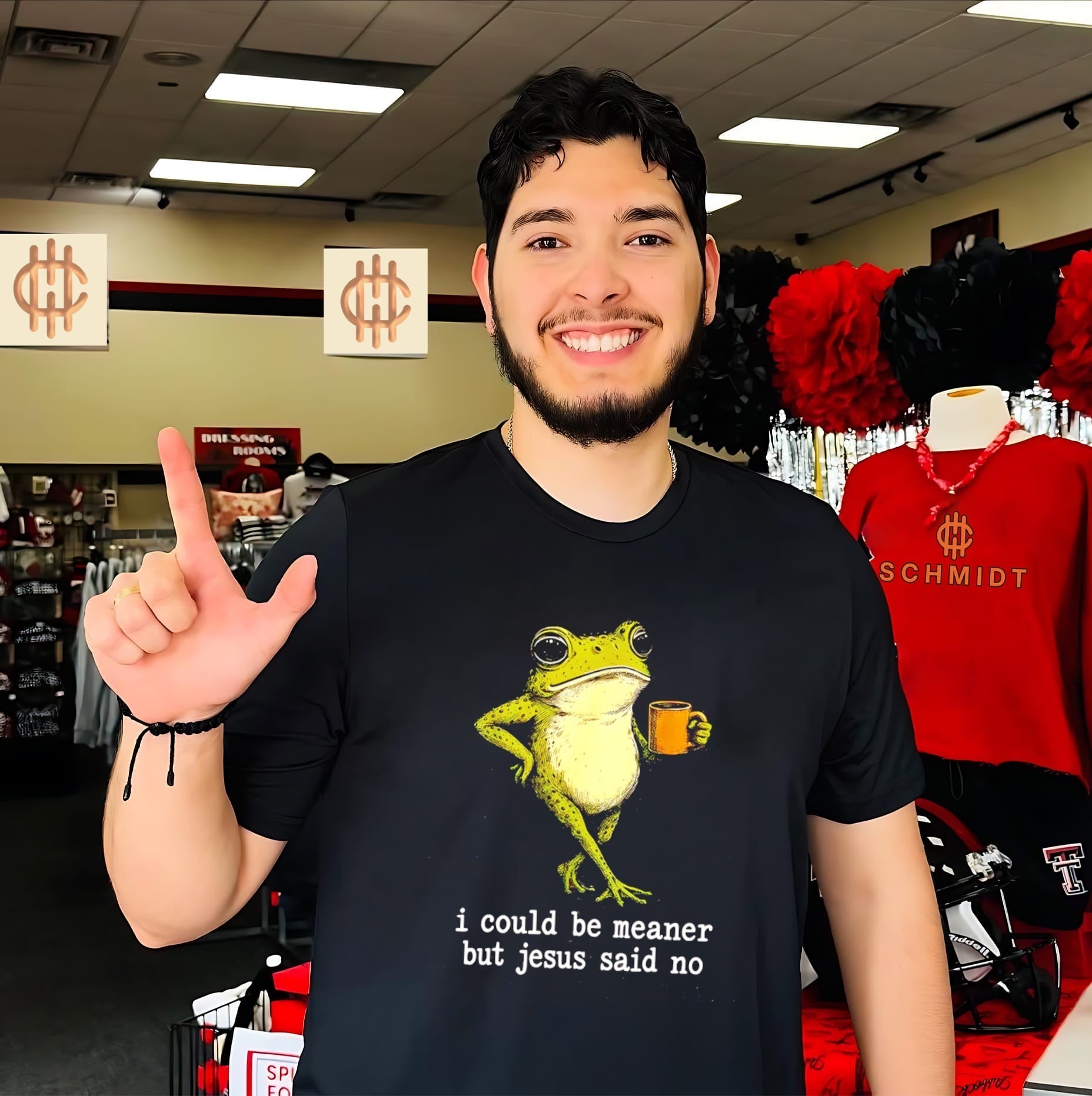 I could be meaner but Jesus said no cartoon frog shirt Unisex T-shirt, Sweatshirt, Hoodie, Long Sleeve Tee - T-Shirt, Sweatshirt, Hoodie