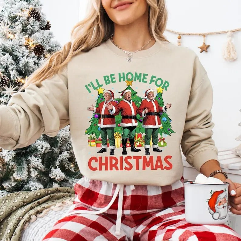 I'Ll Be Home Humorous Trump Santa'S Favorite President Vote Trump Republican T-Shirts, Hoodie, Sweatshirt - T-Shirt, Sweatshirt, Hoodie