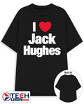 I love Jack Hughes Team USA Hockey shirt Unisex T-shirt, Sweatshirt, Hoodie, Long Sleeve Tee - T-Shirt, Sweatshirt, Hoodie