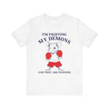 I'M Fighting My Demons They Are Winning Funny Shirt Meme Shirt Weird Shirt Y2K Cursed Shirt Boxing Mouse Shirt Silly Shirt T-Shirts, Hoodie, Sweatshirt - T-Shirt, Sweatshirt, Hoodie