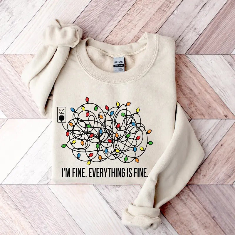 I'M Fine Everything Is Fine Funny I'M Fine Xmas I'M Fine Everything Is Fine Funny I'M Fine Shirt Funny Season T-Shirts, Hoodie, Sweatshirt - T-Shirt, Sweatshirt, Hoodie