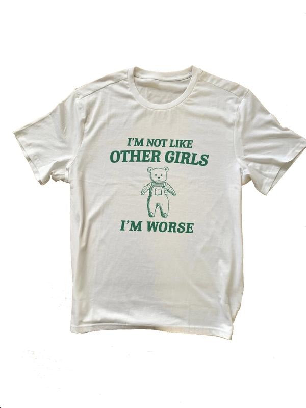 I'M Not Like Other Funny Shirt Cotton Crew Neck Size S 3XL Casual Fabric T-Shirts, Hoodie, Sweatshirt - T-Shirt, Sweatshirt, Hoodie