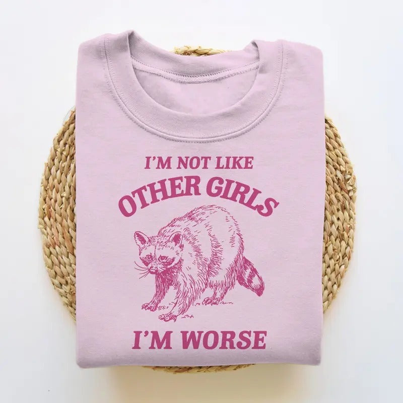 I'M Not Like Other Funny Raccoon Trash Panda Vintage Cartoon T-Shirts, Hoodie, Sweatshirt - T-Shirt, Sweatshirt, Hoodie