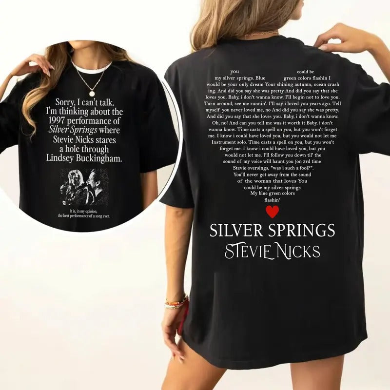 I'M Thinking About 1997 Performance Silver Springs Shirt Don'T Be Lady Be Legend 2 Side Music Concert & Man Shirts Womenswear Cotton T-Shirts, Hoodie, Sweatshirt - T-Shirt, Sweatshirt, Hoodie
