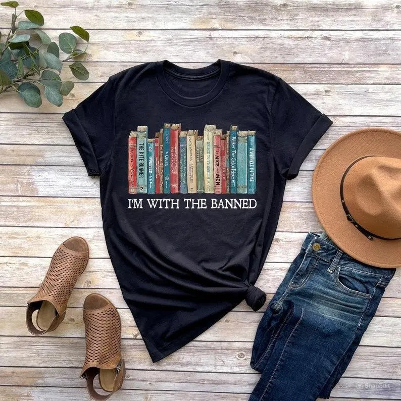 I'M Banned Banned Books Shirt Super Soft Reading Shirts Librarian Shirt T-Shirts, Hoodie, Sweatshirt - T-Shirt, Sweatshirt, Hoodie