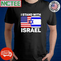 I stand with Israel Us flag shirt Unisex T-shirt, Sweatshirt, Hoodie, Long Sleeve Tee - T-Shirt, Sweatshirt, Hoodie