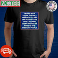 I stand with Trump the only president to piss off both parties while keeping every promise he made to the American people shirt - T-Shirt, Sweatshirt, Hoodie