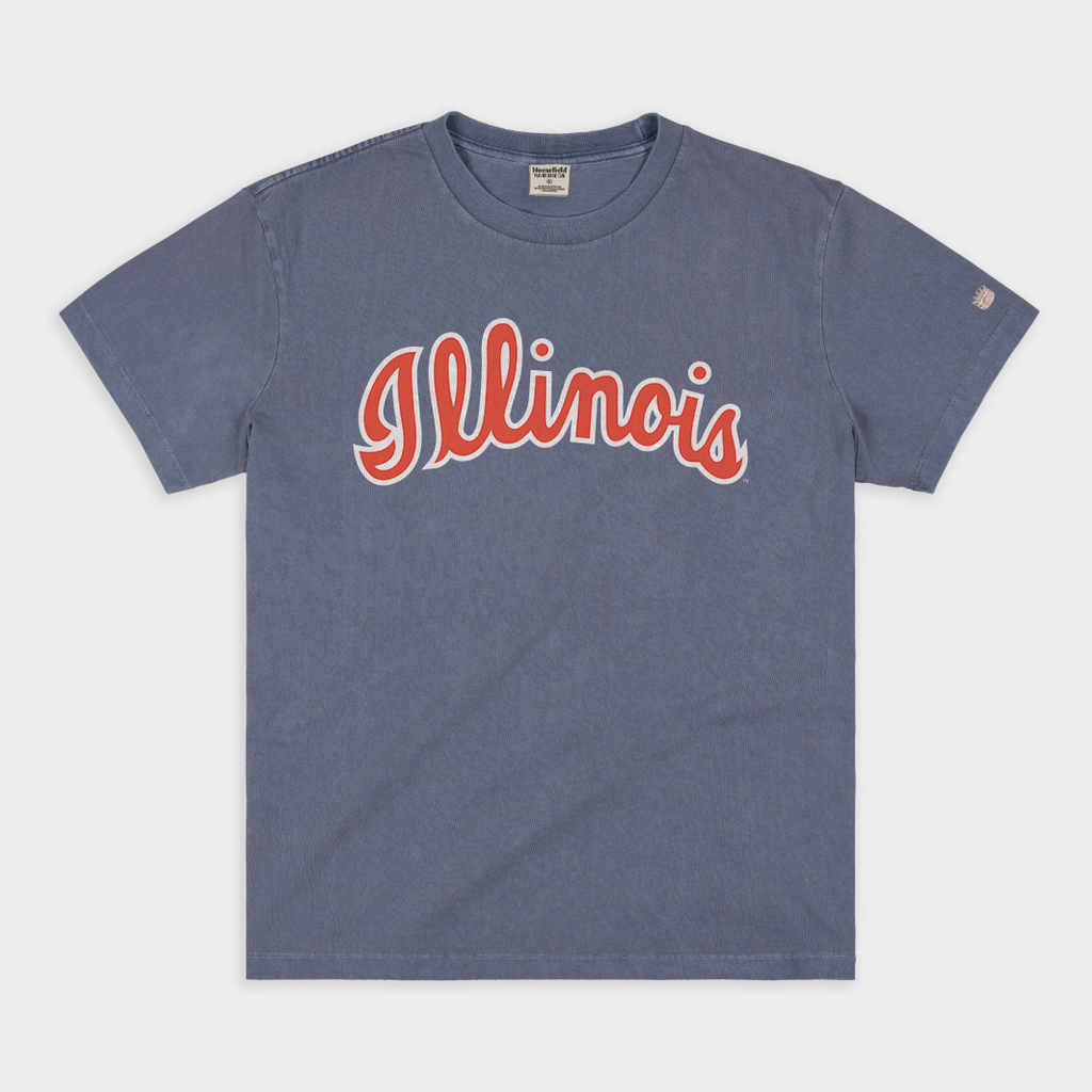 1970s Illinois Basketball Script Vintage Heavyweight T-Shirts, Hoodie, Sweatshirt - T-Shirt, Sweatshirt, Hoodie