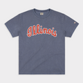 1970s Illinois Basketball Script Vintage Heavyweight T-Shirts, Hoodie, Sweatshirt - T-Shirt, Sweatshirt, Hoodie