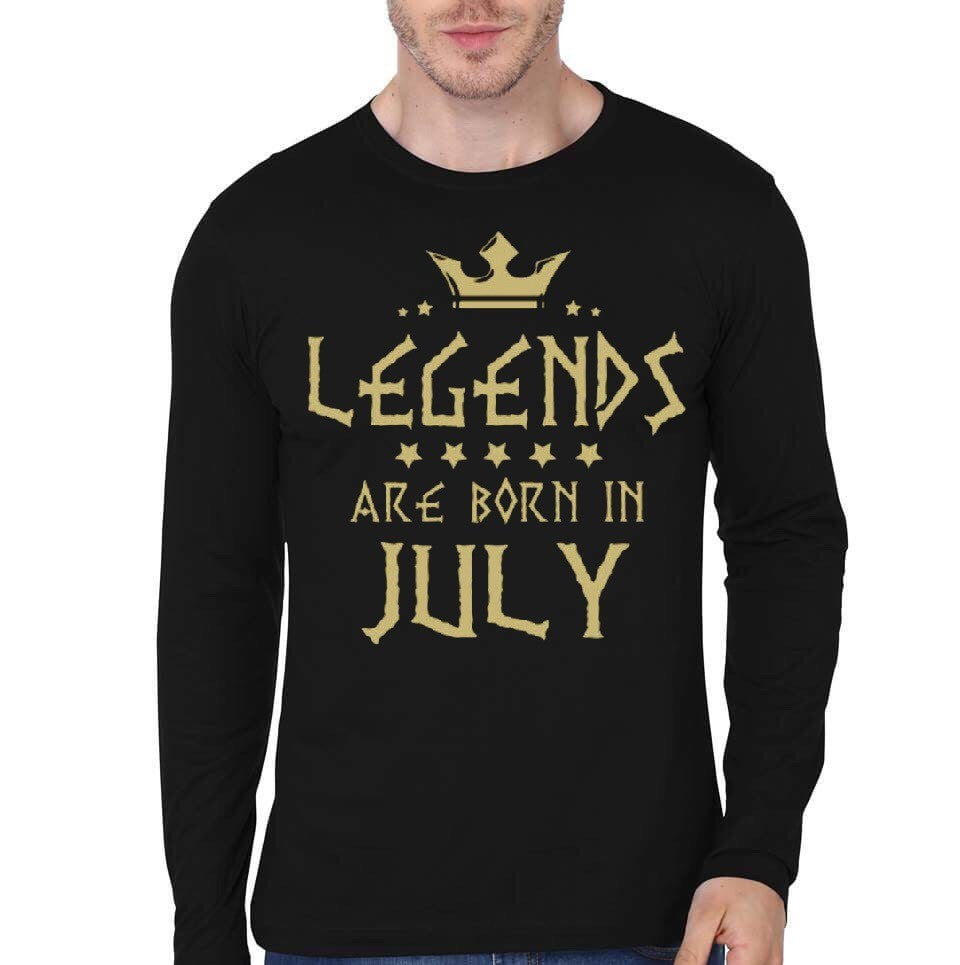 Legends Are Born July Black Full Sleeve T-Shirts, Hoodie, Sweatshirt - T-Shirt, Sweatshirt, Hoodie