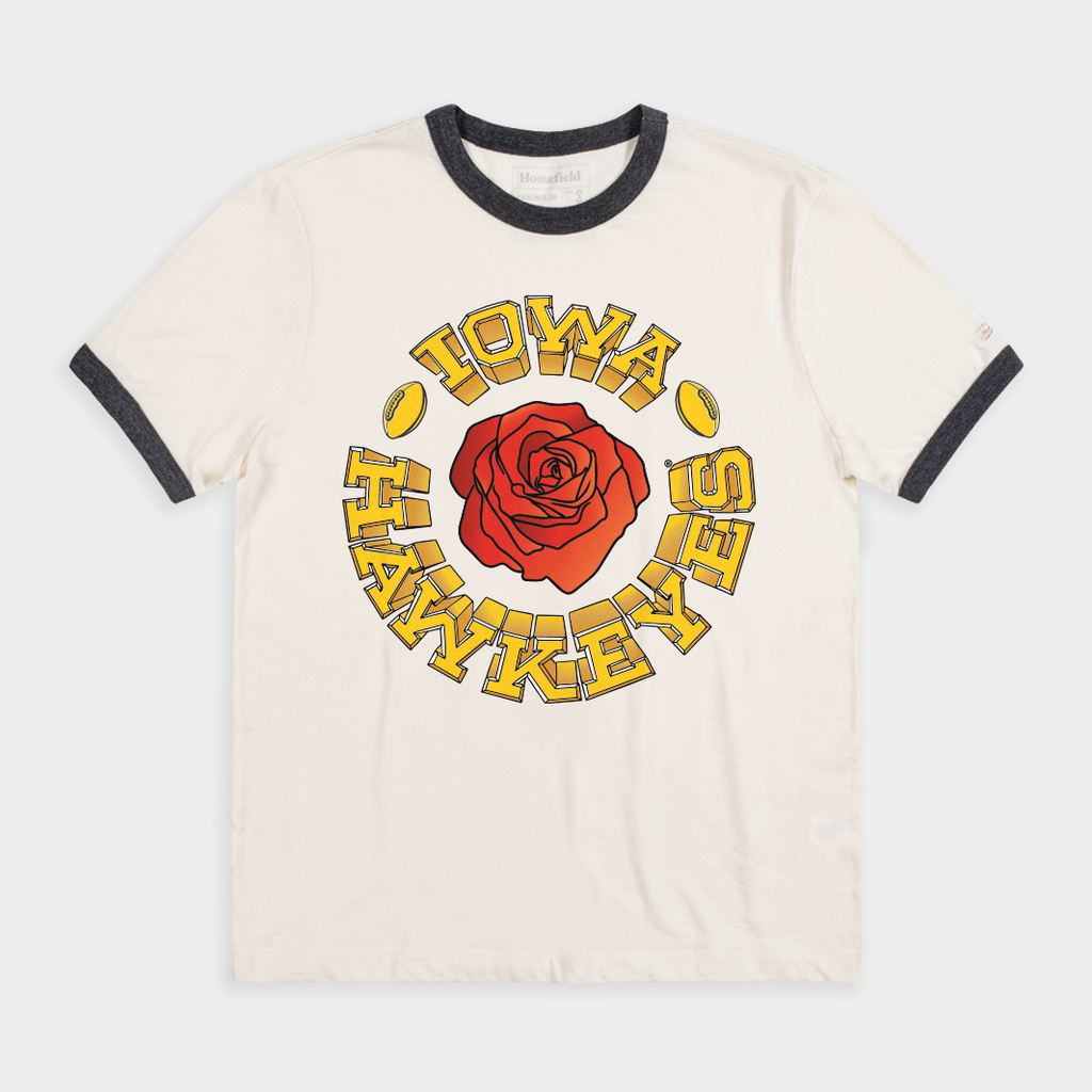 Iowa Hawkeyes Vintage Roses Ringer T-Shirts, Hoodie, Sweatshirt - T-Shirt, Sweatshirt, Hoodie