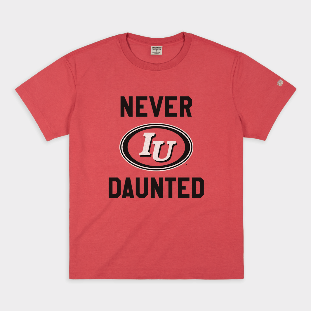 Never Daunted Vintage IU Oval Logo Vintage Heavyweight T-Shirts, Hoodie, Sweatshirt - T-Shirt, Sweatshirt, Hoodie