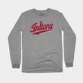 Indiana University Script Logo Long Sleeve T-Shirts, Hoodie, Sweatshirt - T-Shirt, Sweatshirt, Hoodie