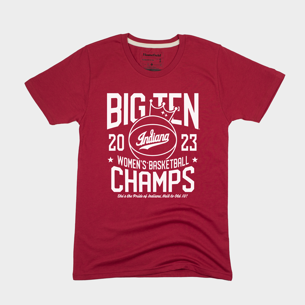 IU WBB 2023 B1G Champs Style001 T-Shirts, Hoodie, Sweatshirt - T-Shirt, Sweatshirt, Hoodie