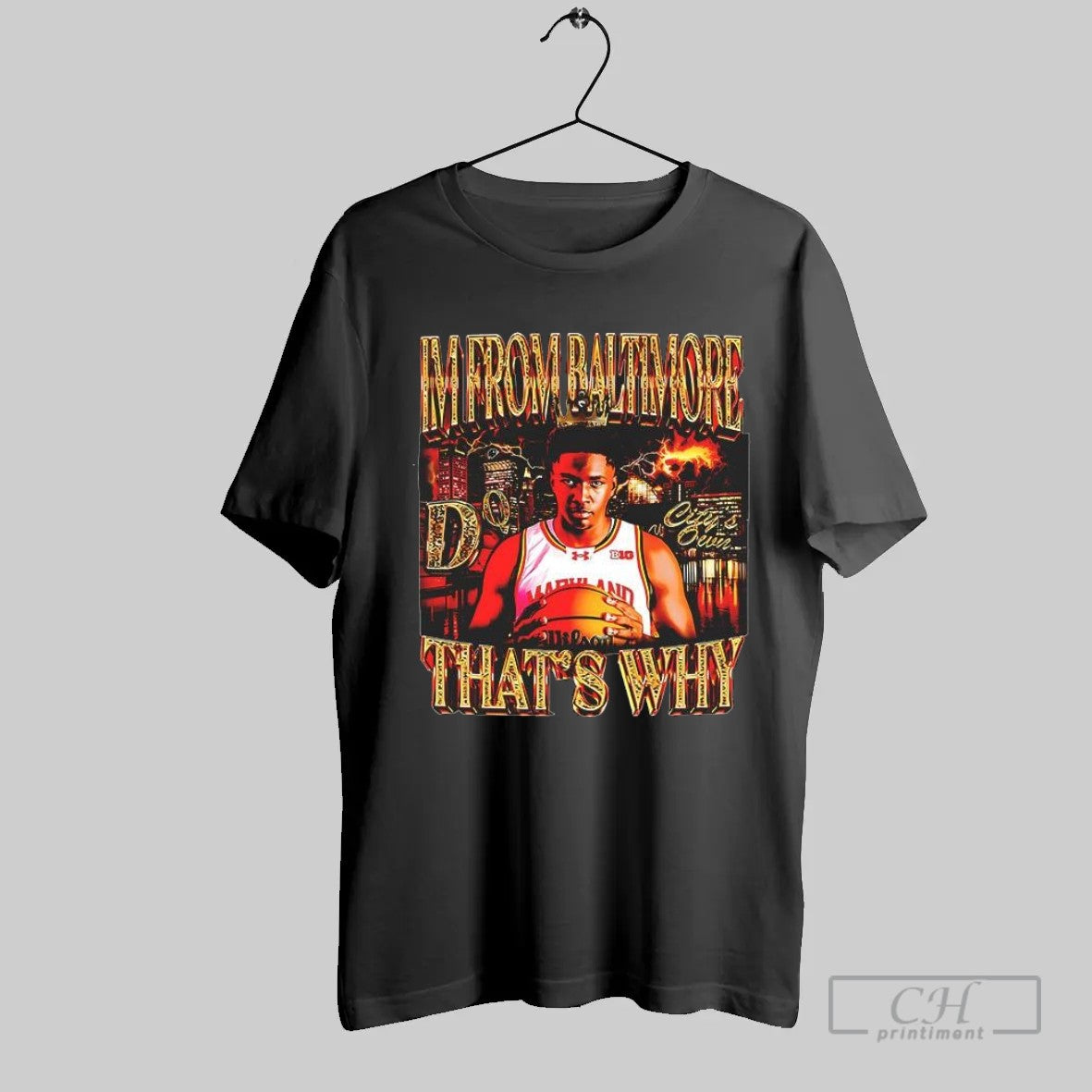 I_m From Baltimore D Q City_s Own That_s Why Basketball Player Crown Baltimore Unisex T-shirt, Sweatshirt, Hoodie, Long Sleeve Tee - T-Shirt, Sweatshirt, Hoodie