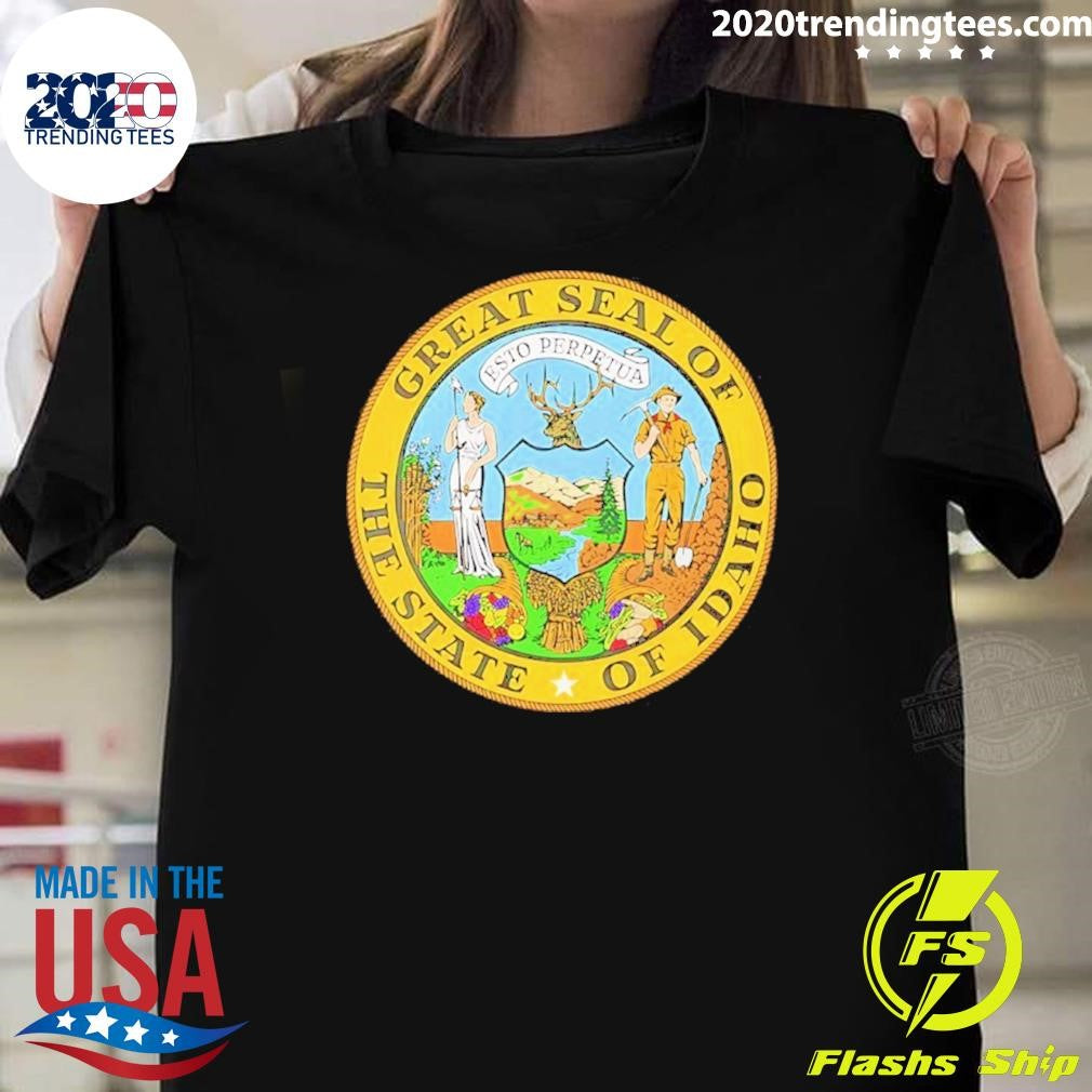 Idaho State Seal Shirt Unisex T-shirt, Sweatshirt, Hoodie, Long Sleeve Tee - T-Shirt, Sweatshirt, Hoodie