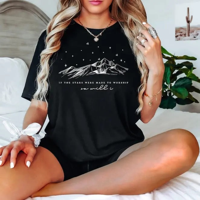 If Stars Were Made Worship Shirt Religious Christian Shirts Bible Verse Shirt Faith Shirt Christian T-Shirts, Hoodie, Sweatshirt - T-Shirt, Sweatshirt, Hoodie