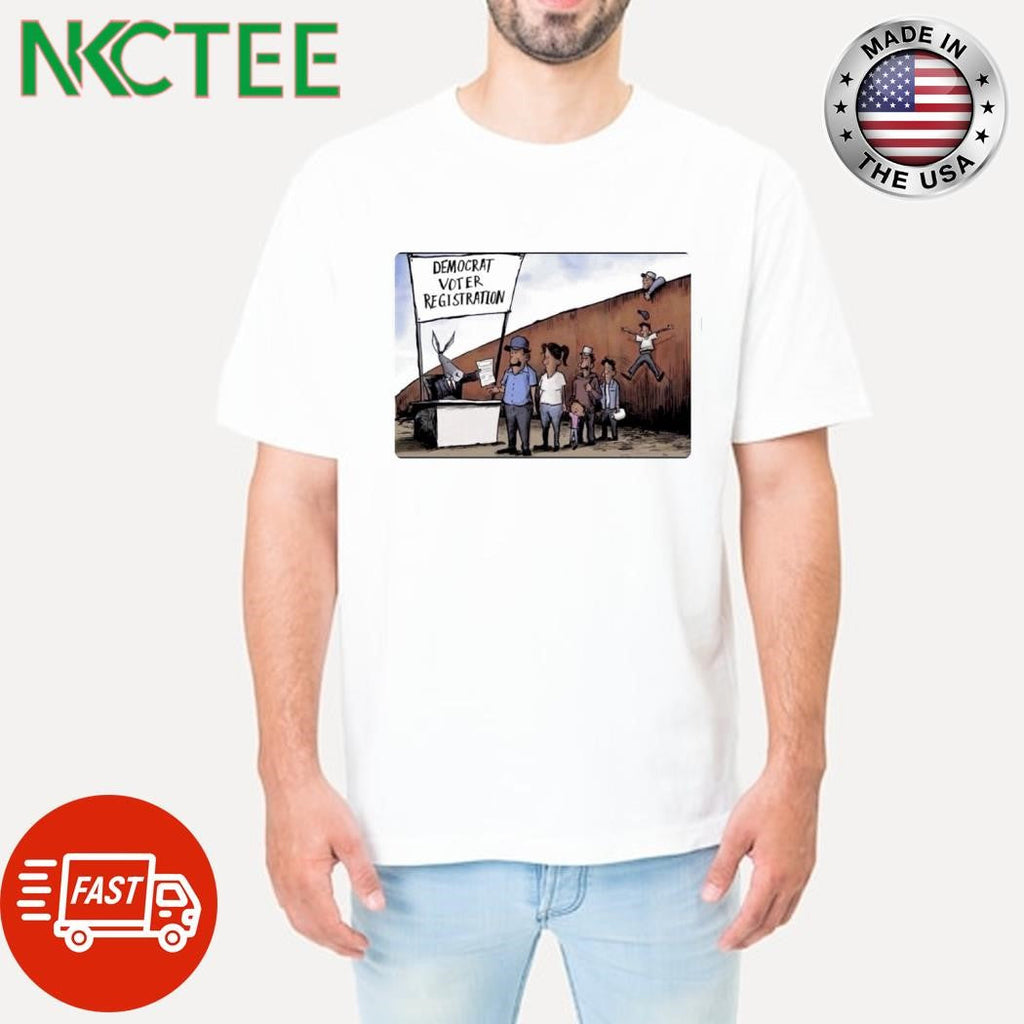 Illegal Immigrants Vote for Democratic Party donkey shirt Unisex T-shirt, Sweatshirt, Hoodie, Long Sleeve Tee - T-Shirt, Sweatshirt, Hoodie