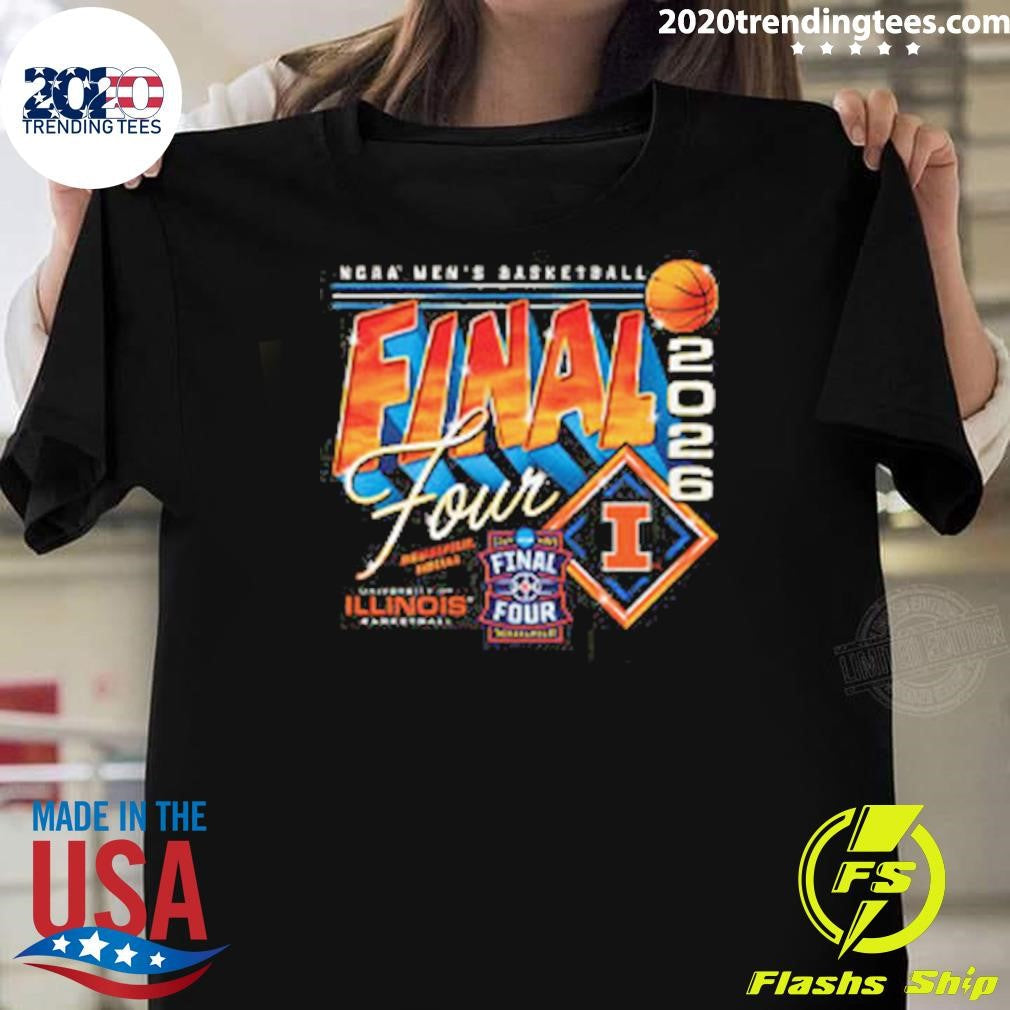 Illinois 2026 Final Four Shirt Unisex T-shirt, Sweatshirt, Hoodie, Long Sleeve Tee - T-Shirt, Sweatshirt, Hoodie