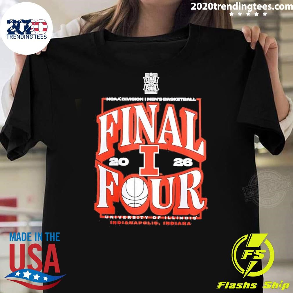 Illinois Fighting Illini 2026 Final Four Ncaa Mens Basketball Tournament March Madness Shirt - T-Shirt, Sweatshirt, Hoodie