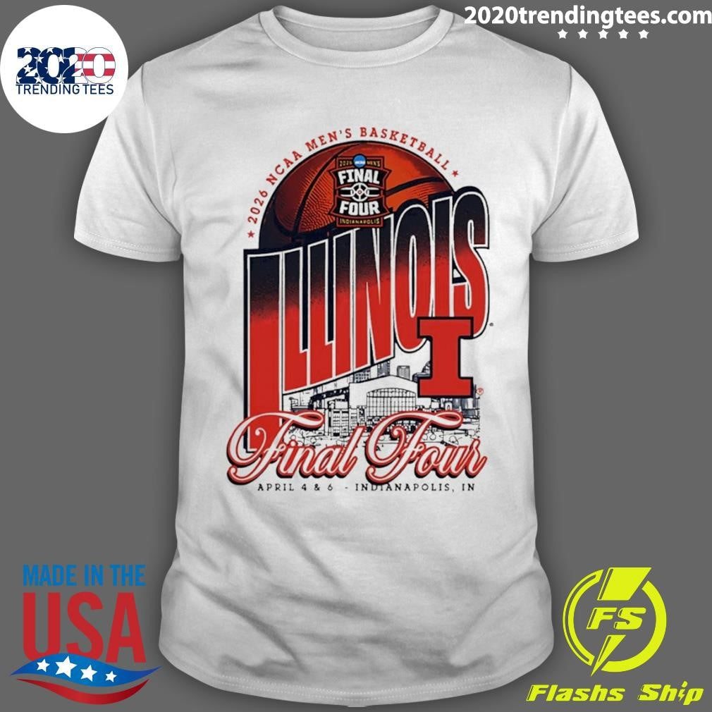 Illinois Fighting Illini Mens Basketball 2026 Final Four March Madness Shirt Unisex T-shirt, Sweatshirt, Hoodie, Long Sleeve Tee - T-Shirt, Sweatshirt, Hoodie