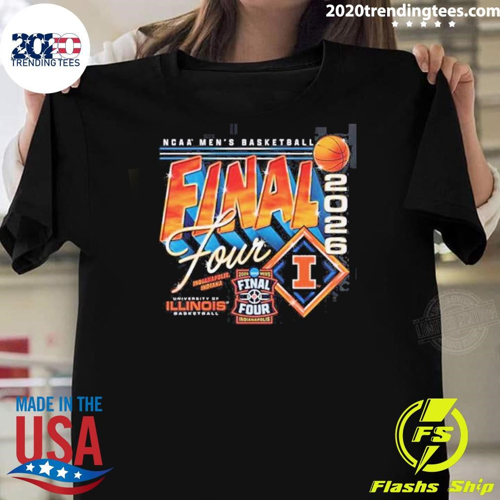 Illinois Fighting Illini Mens Basketball 2026 NCAA Final Four Streetwear Shirt Unisex T-shirt, Sweatshirt, Hoodie, Long Sleeve Tee - T-Shirt, Sweatshirt, Hoodie