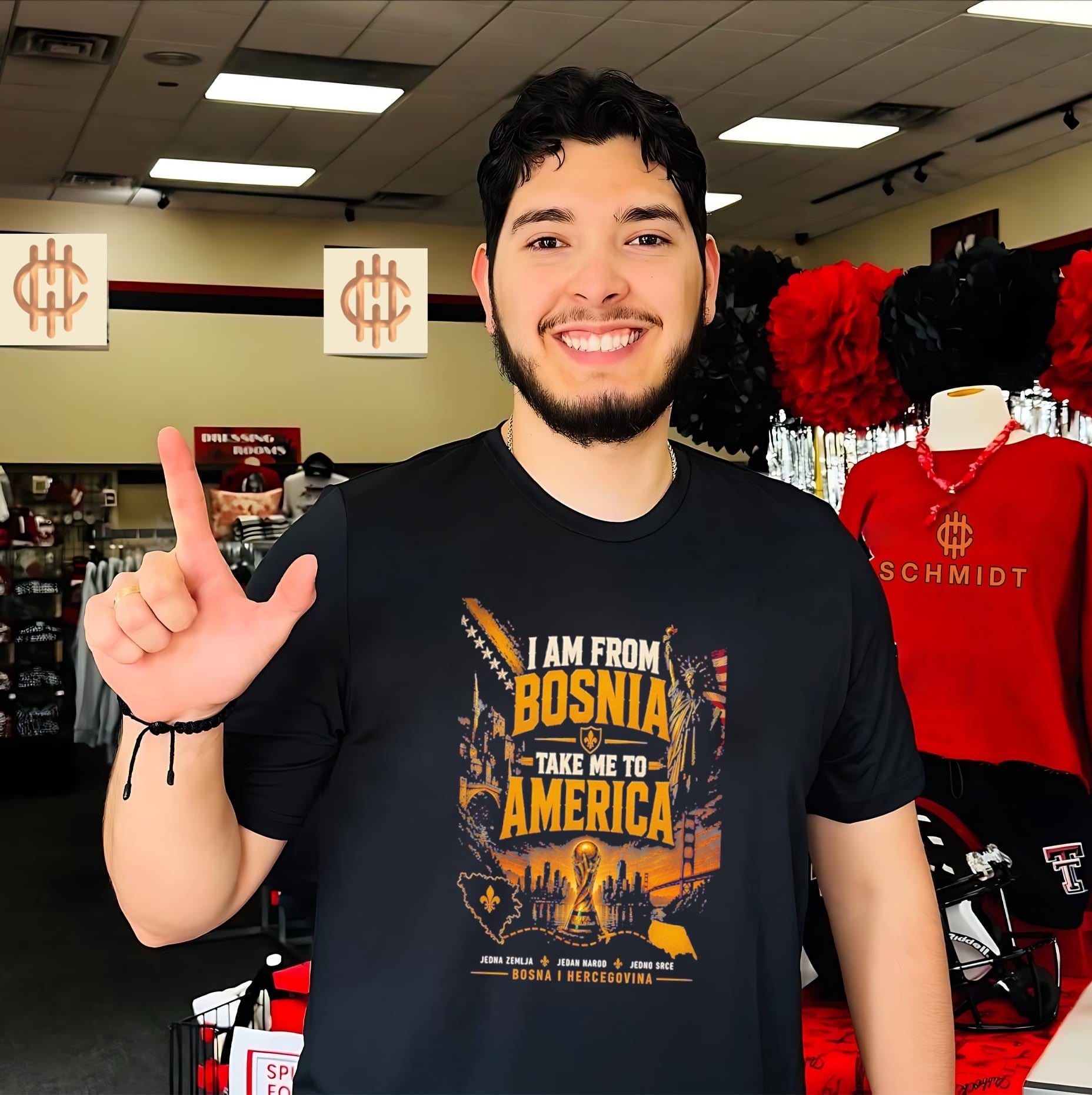 Im From Bosnia Take Me To America Bosnia World Cup 2026 shirt Unisex T-shirt, Sweatshirt, Hoodie, Long Sleeve Tee - T-Shirt, Sweatshirt, Hoodie