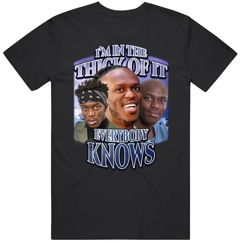 Im Thick Everybody Knows Ksi Song Meme Tiktok Joke T-Shirts, Hoodie, Sweatshirt - T-Shirt, Sweatshirt, Hoodie