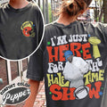 Im Just Here Halftime Show 2025 Shirt Team Halftime Shirt Here Halftime Show Football Shirt Halftime Sunday Shirt T-Shirts, Hoodie, Sweatshirt - T-Shirt, Sweatshirt, Hoodie