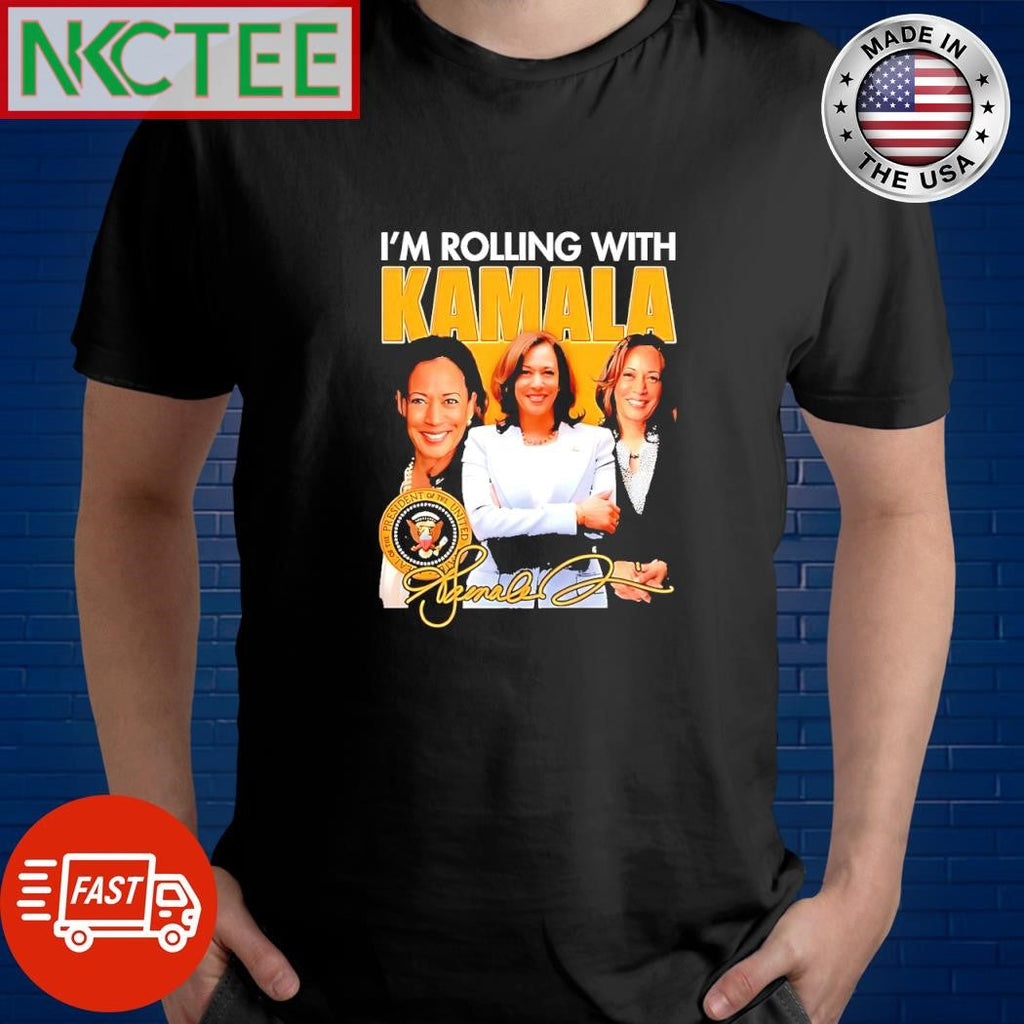 Im Rolling With Kamala Harris signature shirt Unisex T-shirt, Sweatshirt, Hoodie, Long Sleeve Tee - T-Shirt, Sweatshirt, Hoodie