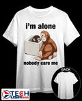 Im alone nobody care me baby monkey Punch shirt Unisex T-shirt, Sweatshirt, Hoodie, Long Sleeve Tee - T-Shirt, Sweatshirt, Hoodie
