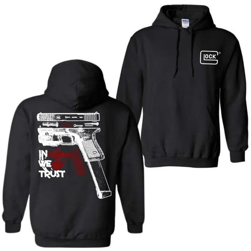 GLock We Trust Glock Glock Bone Hand Double Sided & Classic Fit Long Sleeve Menswear Casual Underwear T-Shirts, Hoodie, Sweatshirt - T-Shirt, Sweatshirt, Hoodie
