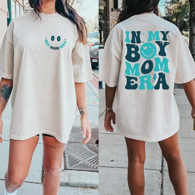 My Boy Mom Era Shirt Boy Mom Cool Moms Club Shirt Mom Funny Mom Shirt Mom Cute Mom T-Shirts, Hoodie, Sweatshirt - T-Shirt, Sweatshirt, Hoodie