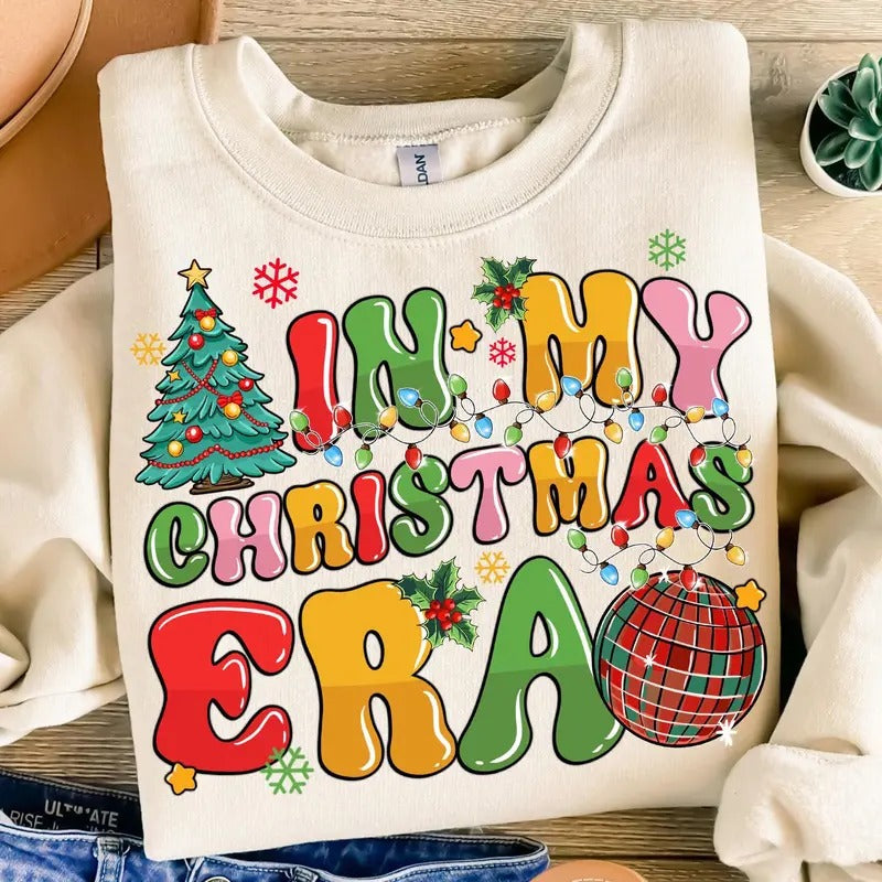 My Era Shirt Retro Tree Disco Ball Festive Classic Cotton T-Shirts, Hoodie, Sweatshirt - T-Shirt, Sweatshirt, Hoodie