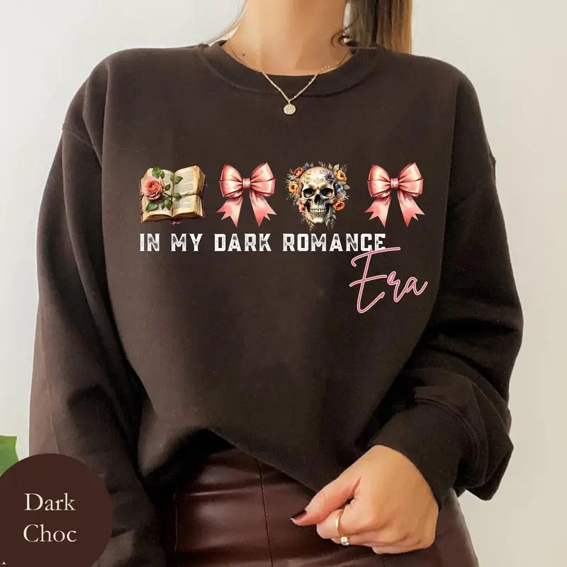 My Dark Romance Era Villain Lover Era Booktok Book Lovers Shirt Bookish Soft Comfort Long Sleeves Fabric T-Shirts, Hoodie, Sweatshirt - T-Shirt, Sweatshirt, Hoodie