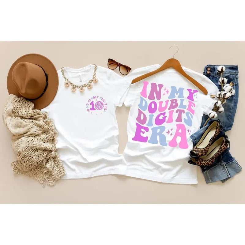 My Double Digits Era Shirt Girl 10 Years Old Ten 10th Girl TK43GN T-Shirts, Hoodie, Sweatshirt - T-Shirt, Sweatshirt, Hoodie