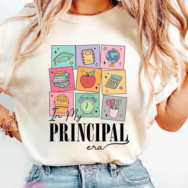 My Principal Era 100 Days School Shirt Celebrate 100th Day Principal Shirt Principal 100 Days School Principal T-Shirts, Hoodie, Sweatshirt - T-Shirt, Sweatshirt, Hoodie