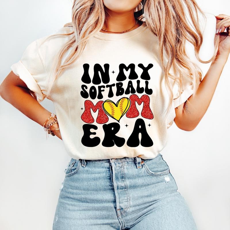 My Softball Mom Era Retro Softball Sports Softball Mom T-Shirts, Hoodie, Sweatshirt - T-Shirt, Sweatshirt, Hoodie