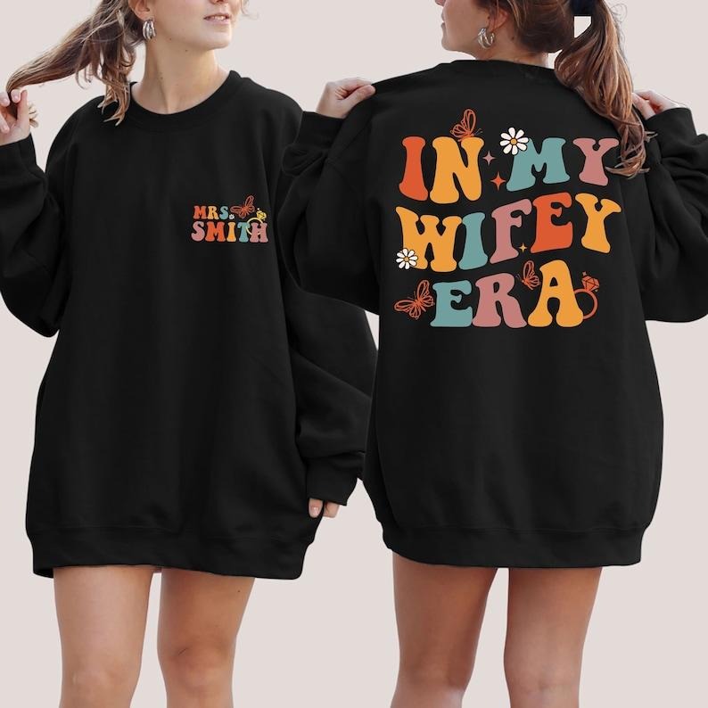 My Wifey Era 'S Giving Wifey Engagement Her Wife Funny Wife Bachelorette Shirt T-Shirts, Hoodie, Sweatshirt - T-Shirt, Sweatshirt, Hoodie