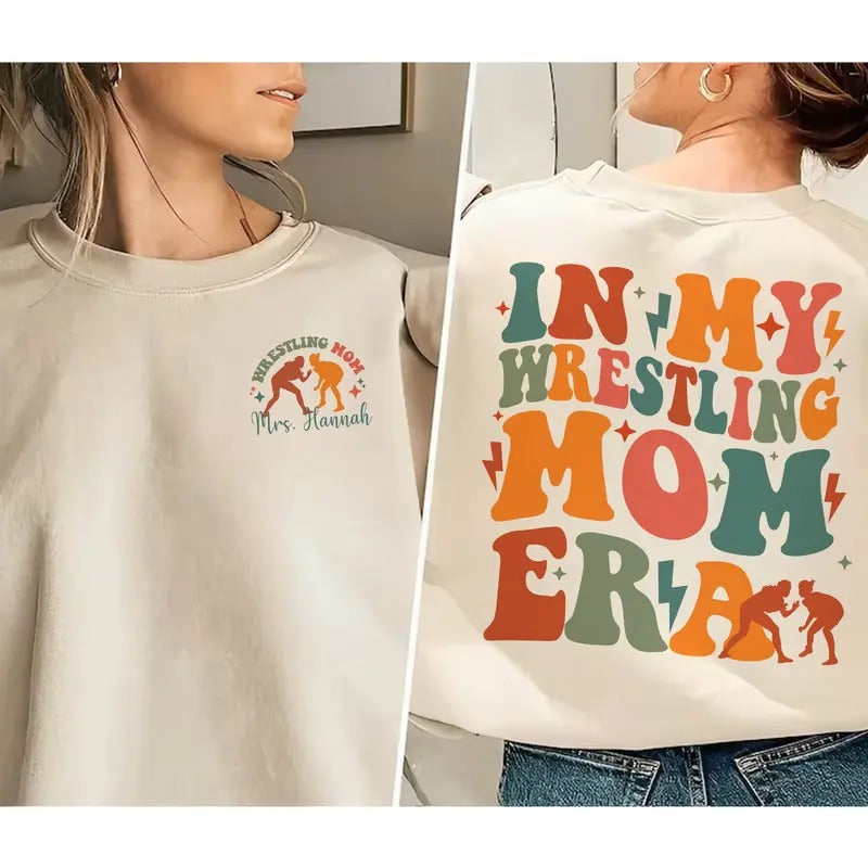 My Wrestling Mom Era Wrestling Mom Shirt Sports Mama Wrestler Mom Game Day Her TK43GN T-Shirts, Hoodie, Sweatshirt - T-Shirt, Sweatshirt, Hoodie