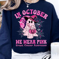 October We Pink Shirt Breast Cancer Awareness Shirt Pink Ghost Pumpkin Shirt Breast Cancer Month Halloween Best Couples T-Shirts, Hoodie, Sweatshirt - T-Shirt, Sweatshirt, Hoodie